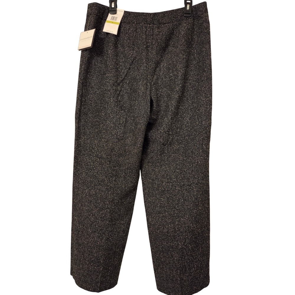 Sag Harbor Women's Tweed Herringbone Pants NWT Size Petite‎ 14 Workplace